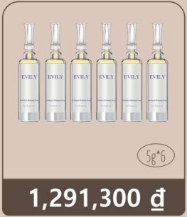 EVILY Soothing & Hydrating Cream 5g*6 | Kem phục vụ chuyên biệt viêm da